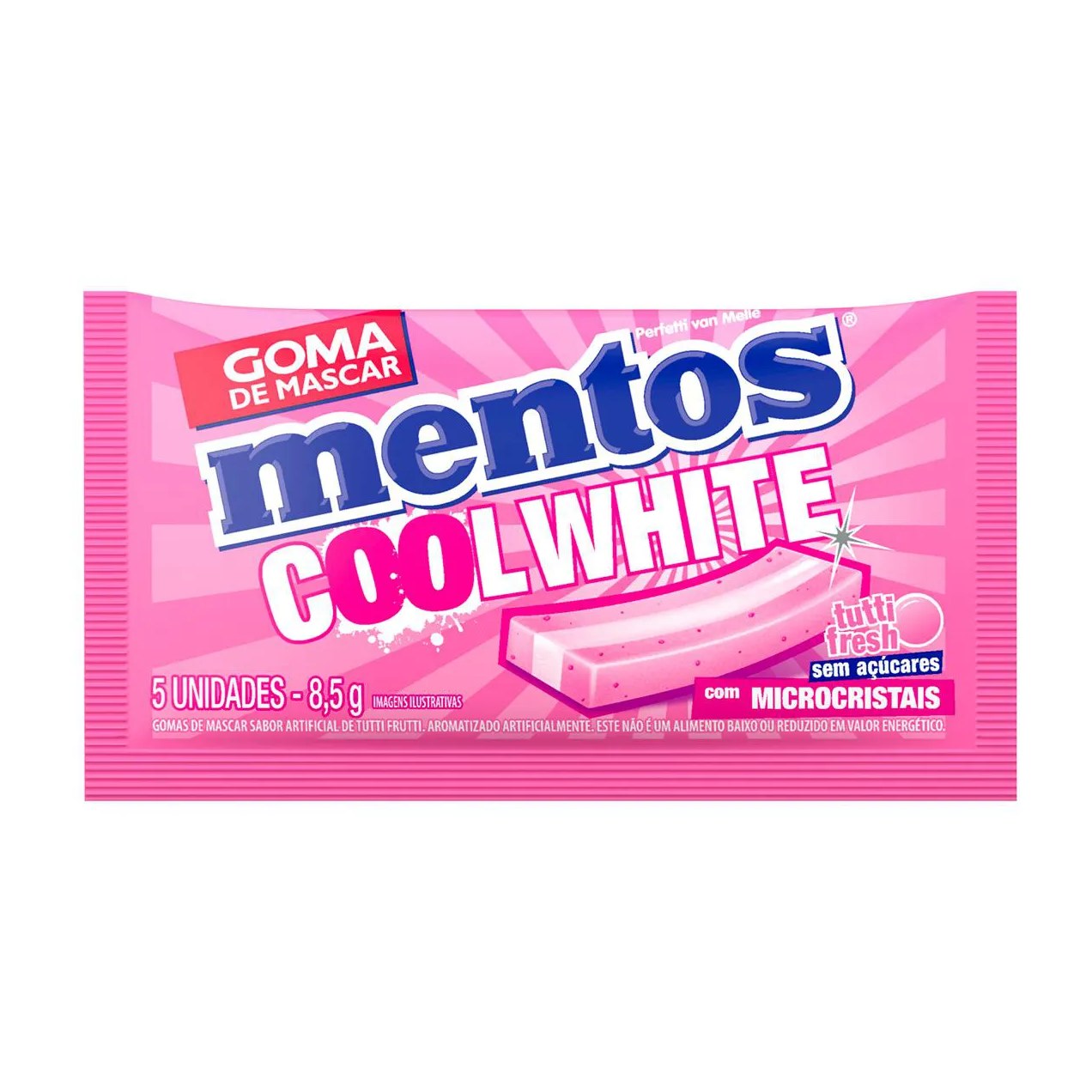 Mentos Cool White Tutti Frutti 5 Unidades