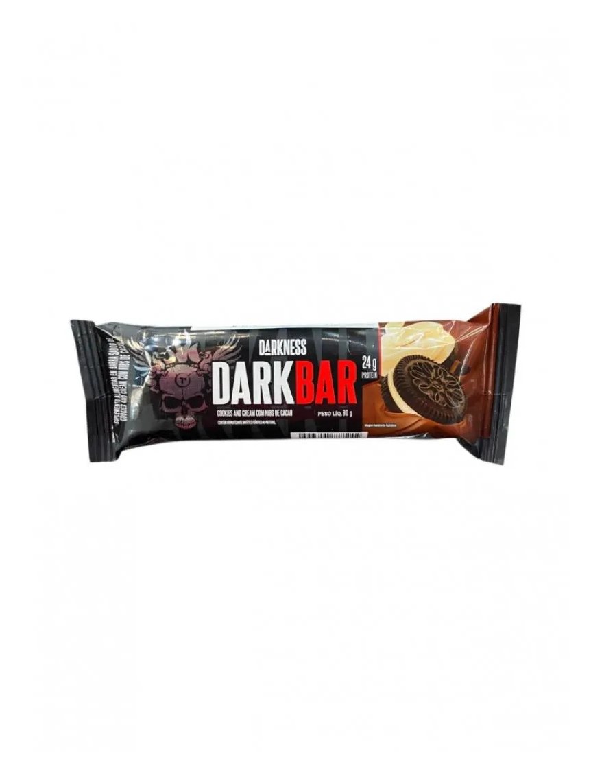 Dark Bar (90g) - Nova Embalagem - Sabor: Cookies And Cream C/ Nibs de Cacau