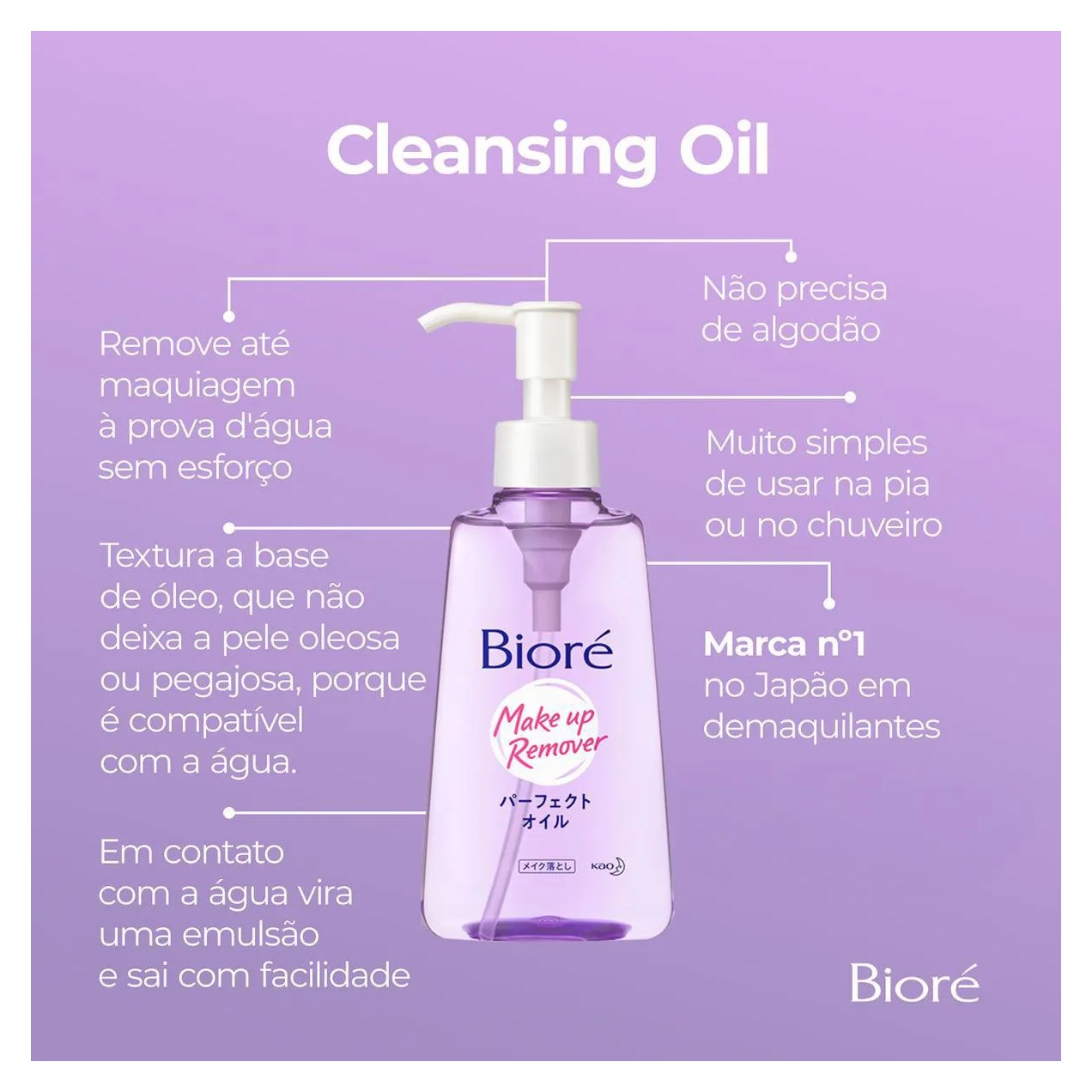 Demaquilante Bioré Make Up Remover 150ml