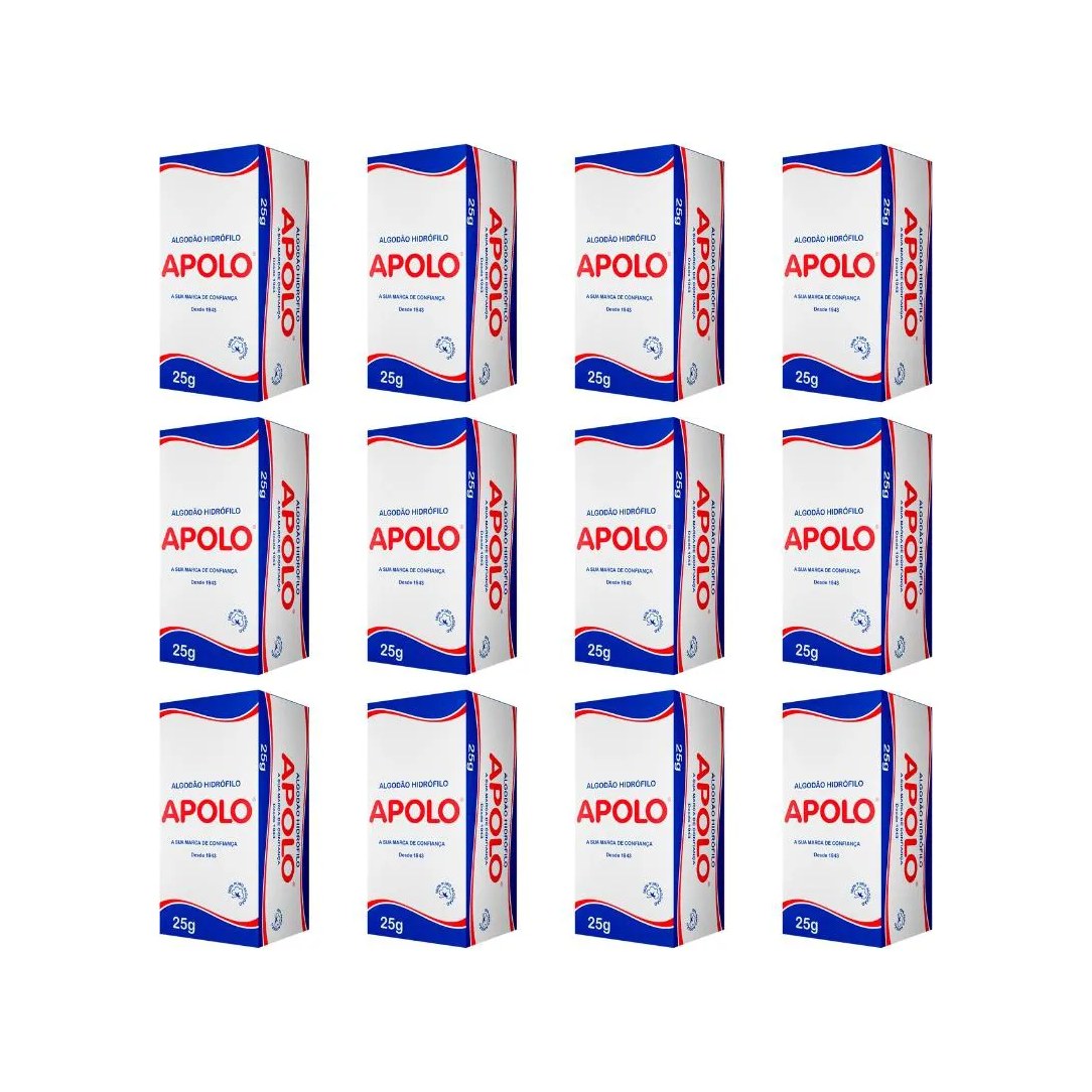 Algodão Apolo 25g - Kit C / 12un