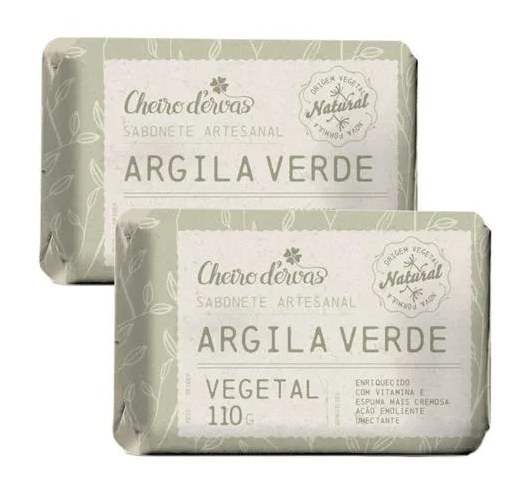 Sabonete de Argila 2 X 110g - Cheiro de Ervas
