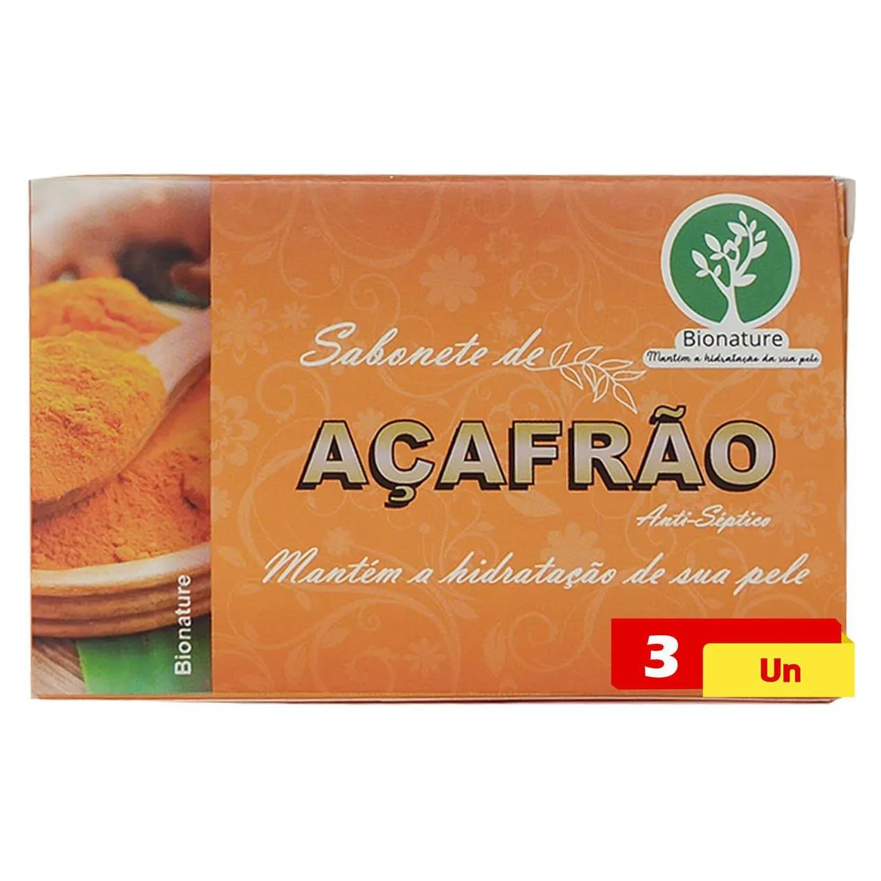 Sabonete de Açafrão 3 X 110g Bionature