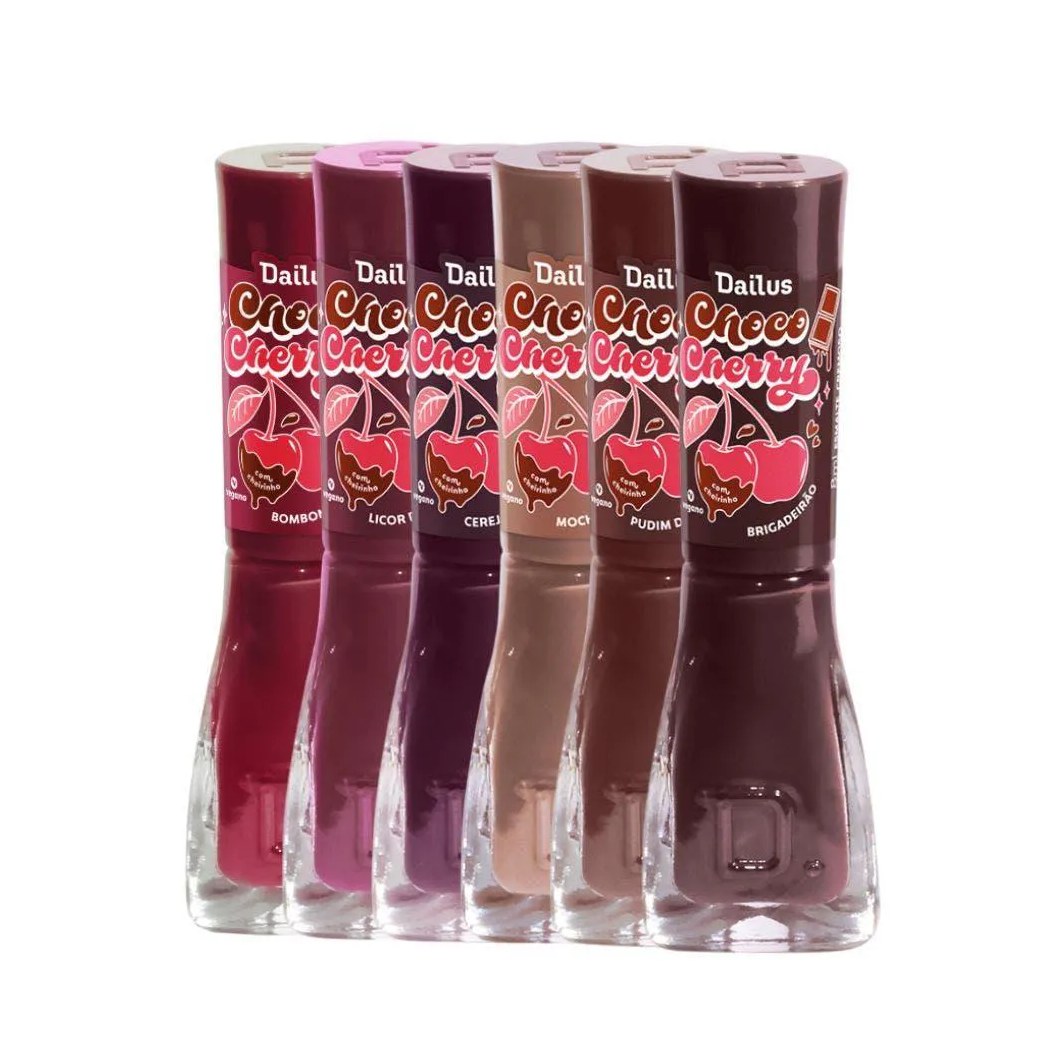 Kit Esmalte Dailus Coleção Choco Cherry
