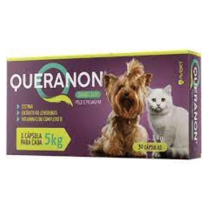 Queranon Small Size - Cães E Gatos Até 5kg - 3,4g - 30 cápsulas