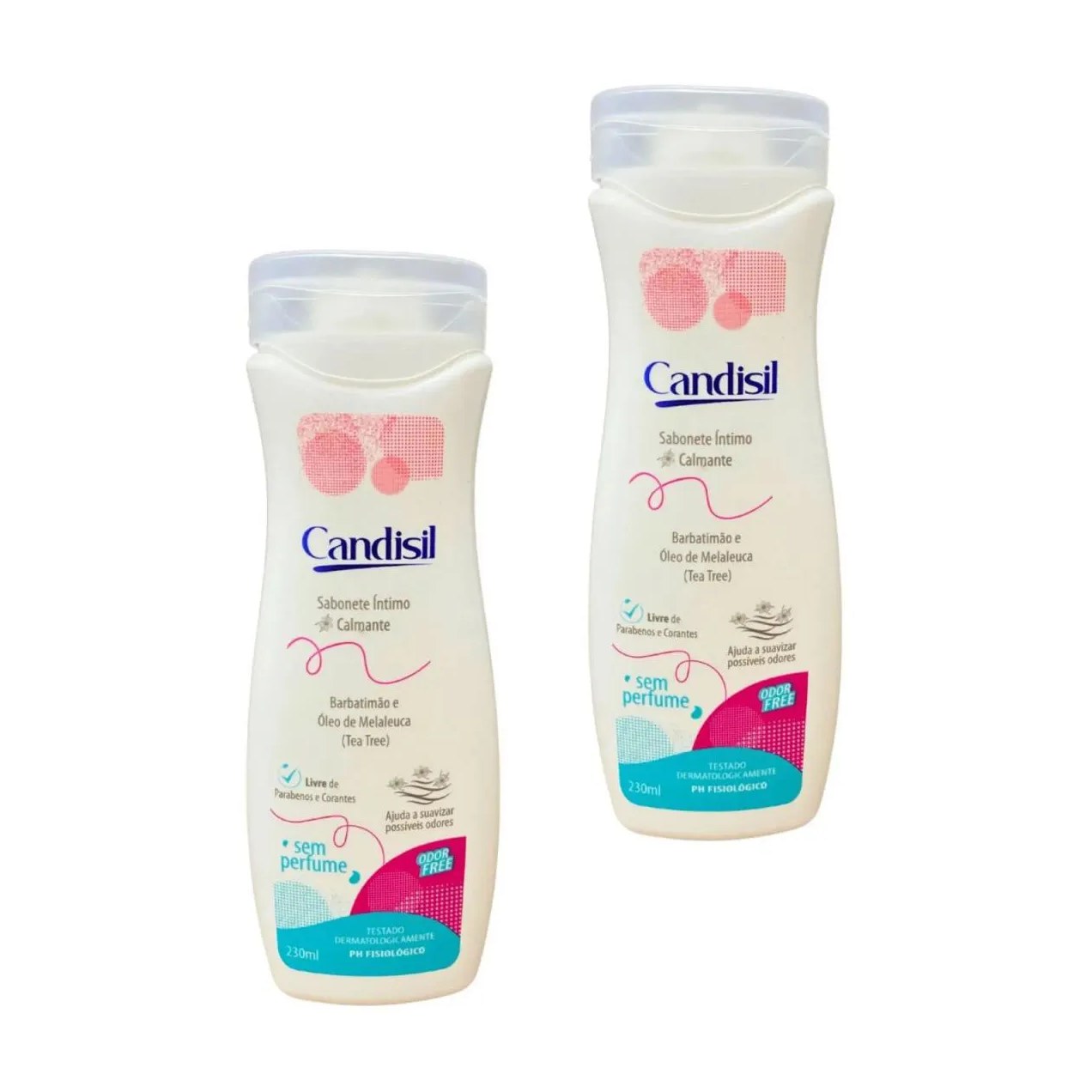 Kit 2un Sabonete Liquido Íntimo Calmante Candisil 230ml