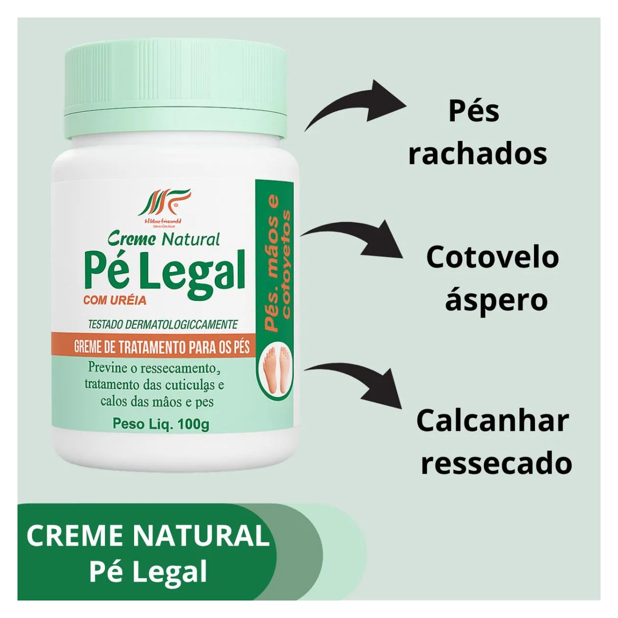 Creme de Uréia para Pés e Cotovelos Hidratação Intensa