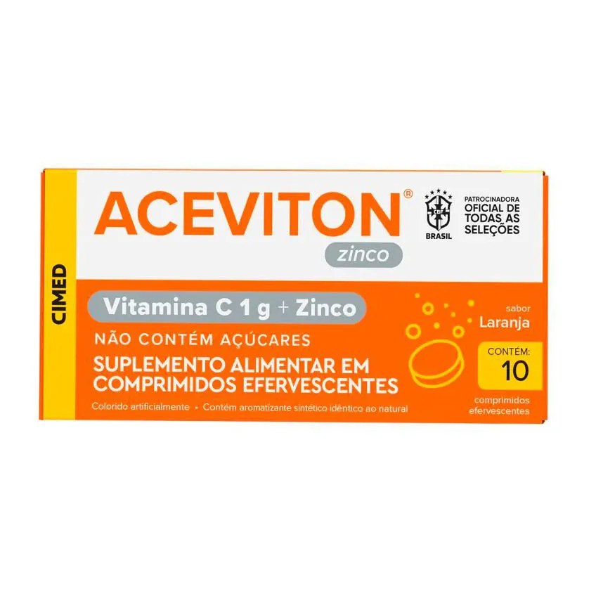 Suplemento Alimentar Aceviton Zinco 10 comprimidos - Cimed