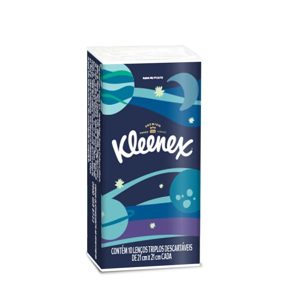 Lenço de Papel Kleenex 10 unidades