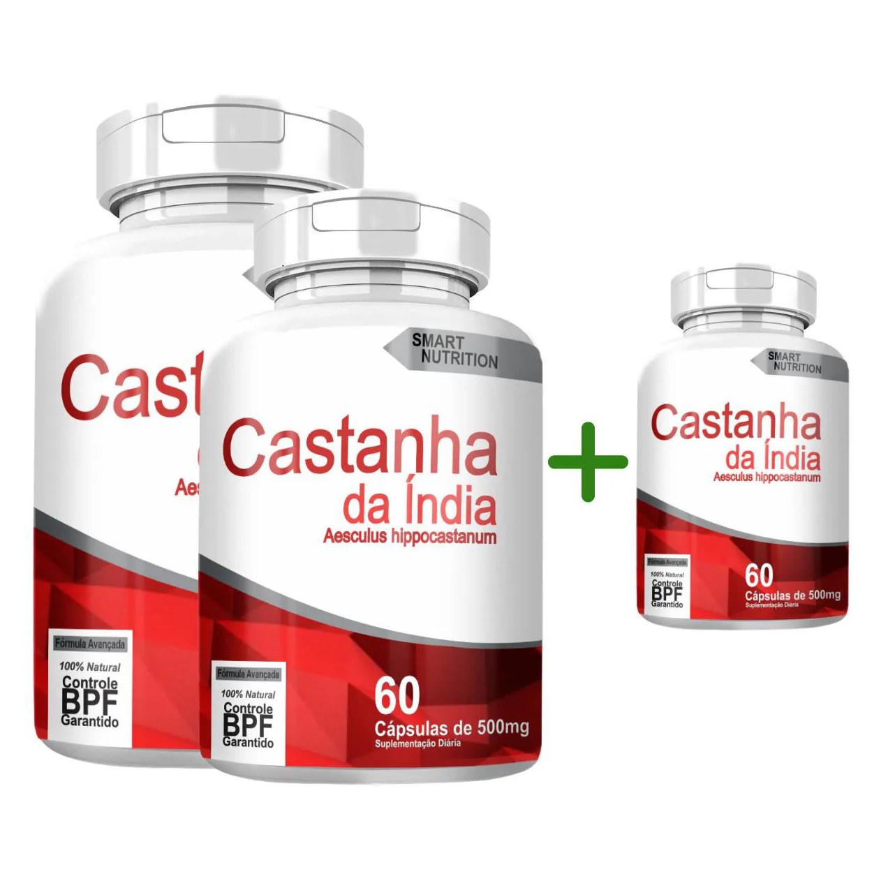 Castanha da Índia Compre 2 Leve 3 com Total de 180 cápsulas
