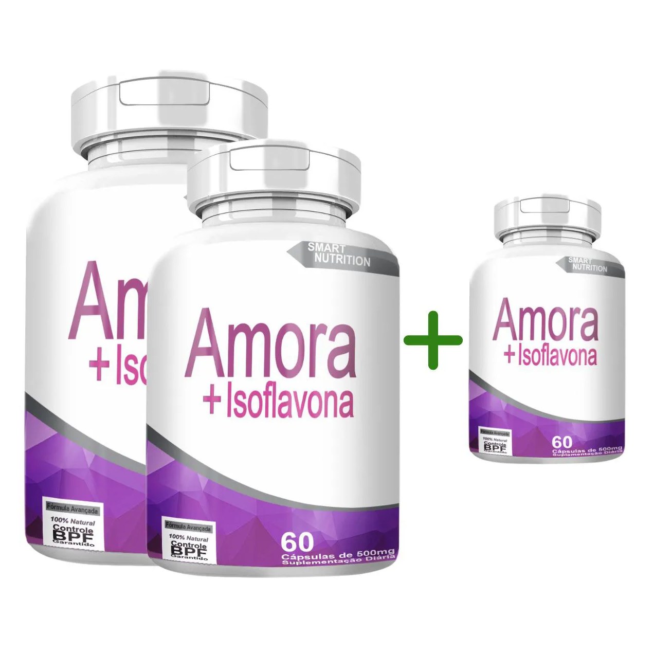 Amora com Isoflavona Compre 2 Leve 3 com Total de 180 cápsulas