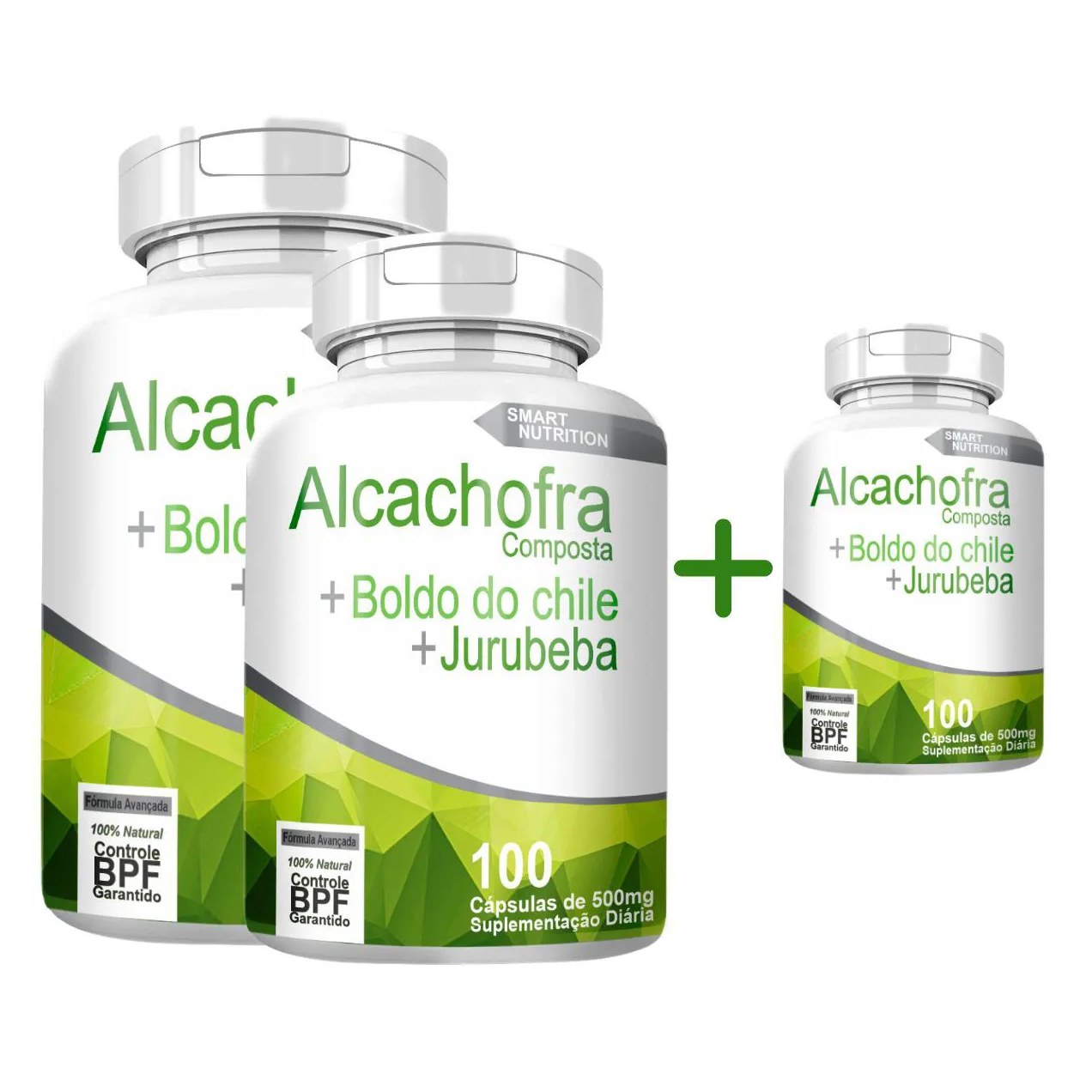 Alcachofra Composta Compre 2 Leve 3 com Total de 300 cápsulas