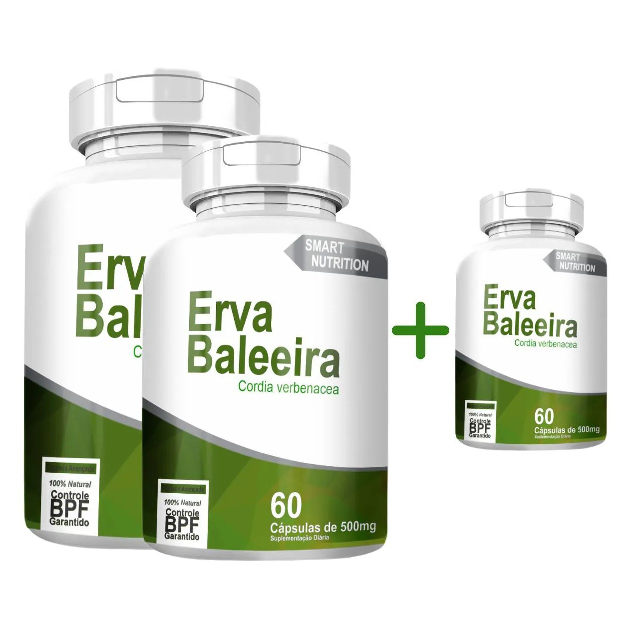 Erva Baleeira Compre 2 Leve 3 com Total de 180 cápsulas