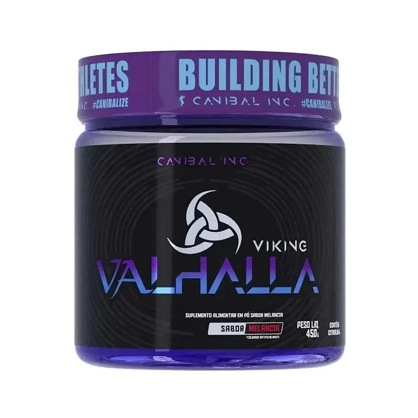 Pré Treino Viking Valhalla Sabor Melancia Pote 450g Canibal