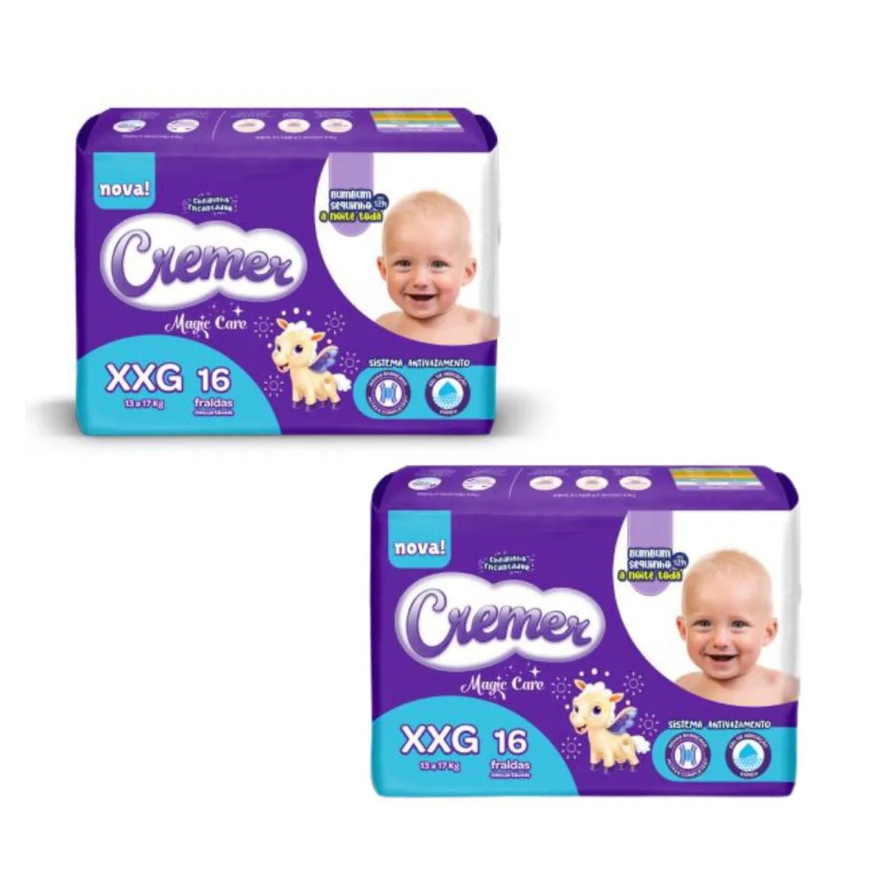 Kit C2 Fralda Disney Magic Tamanho Xxg 16 Unidades – Cremer
