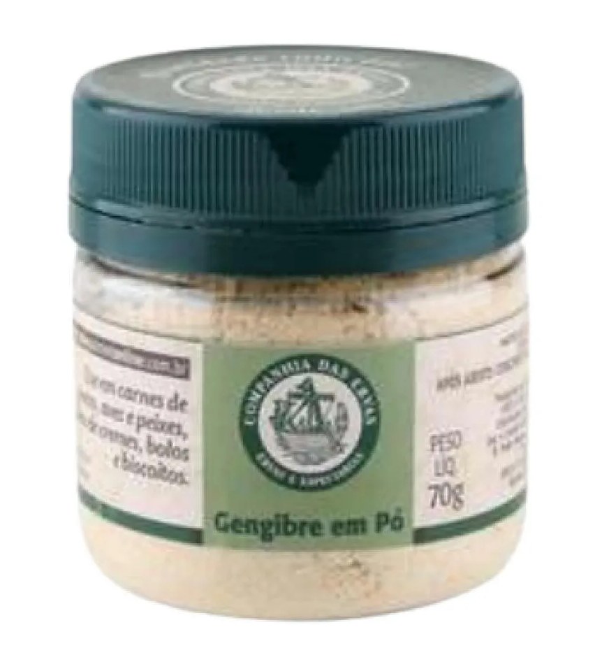 Kit 3X: Gengibre em Pó Companhia das Ervas 70G