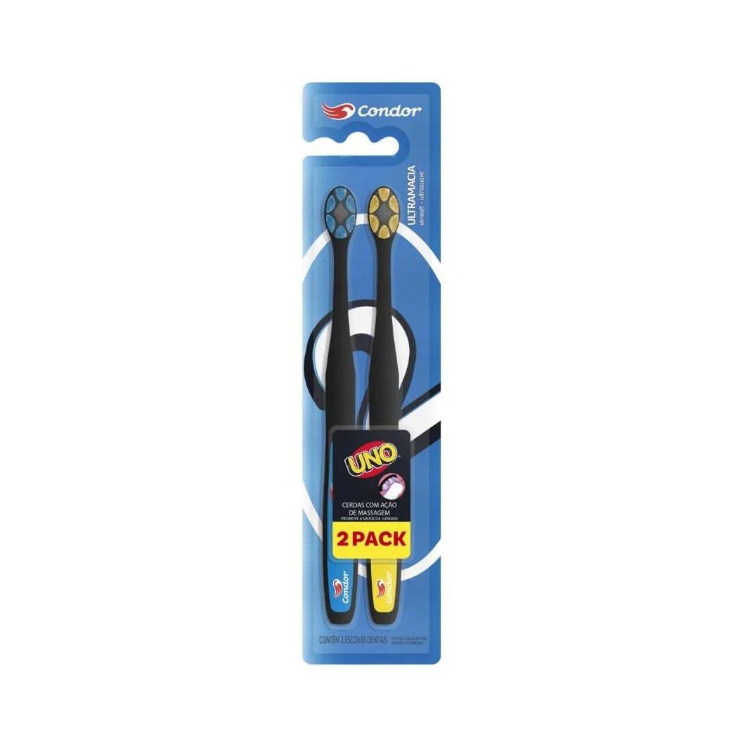 Escova Dental Condor Uno Ultramacia (cores Variadas)