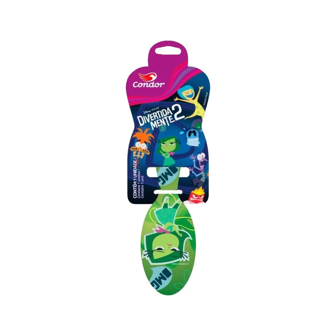 Escova para Cabelo Oval Condor Divertidamente 2 (cores Diversas)