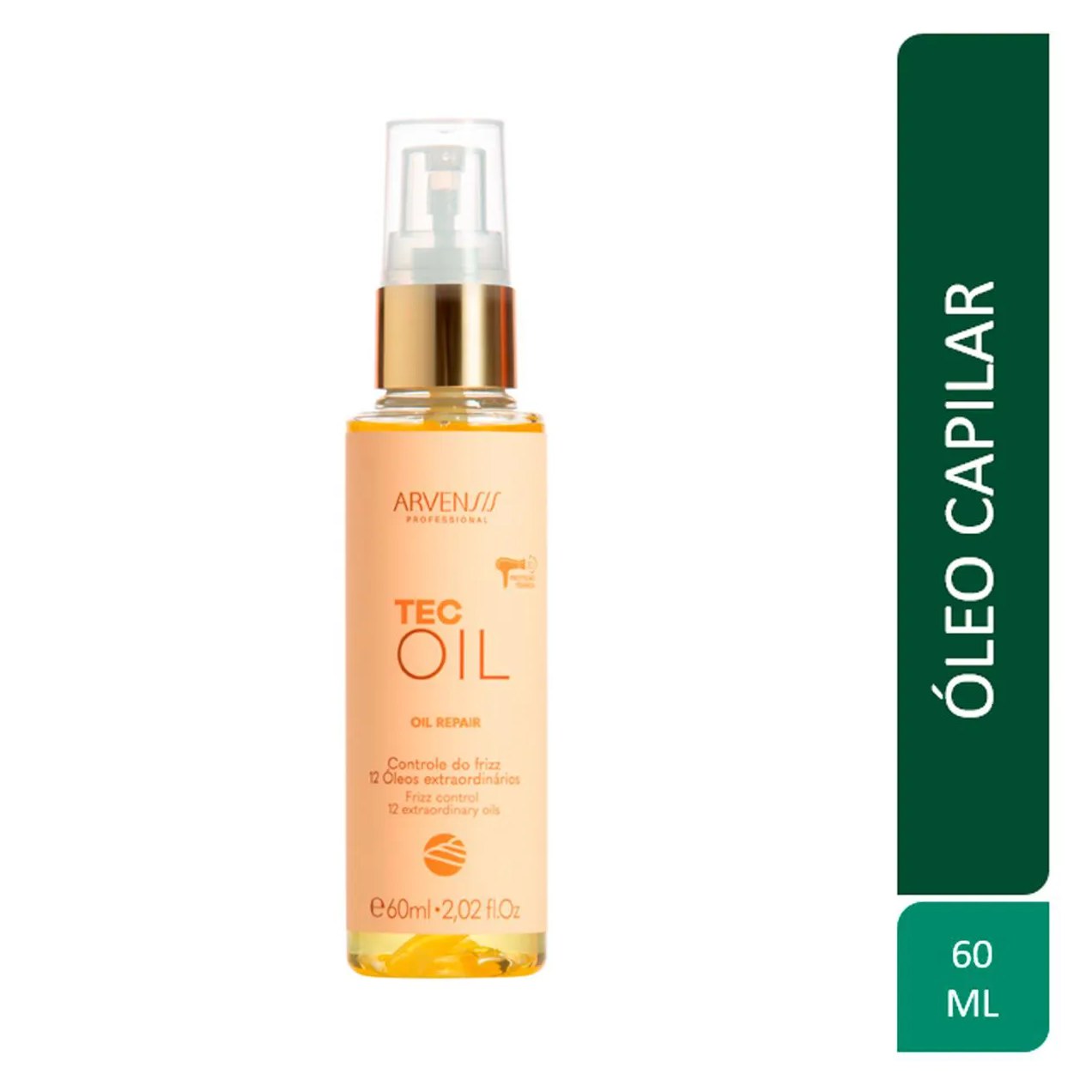 Óleo Capilar Finalizador Arvensis Tec Oil Oil Repair 60ml