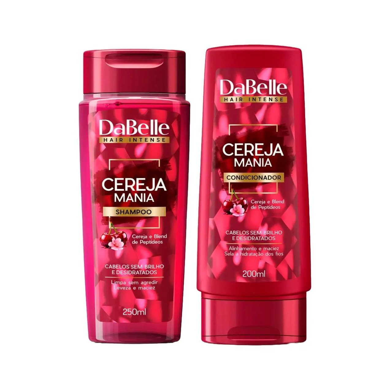 Kit DaBelle Cereja Mania Shampoo 250ml + Condicionador 200ml
