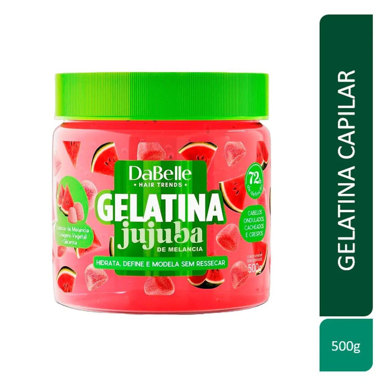 Gelatina Capilar DaBelle Jujuba de Melancia 500g