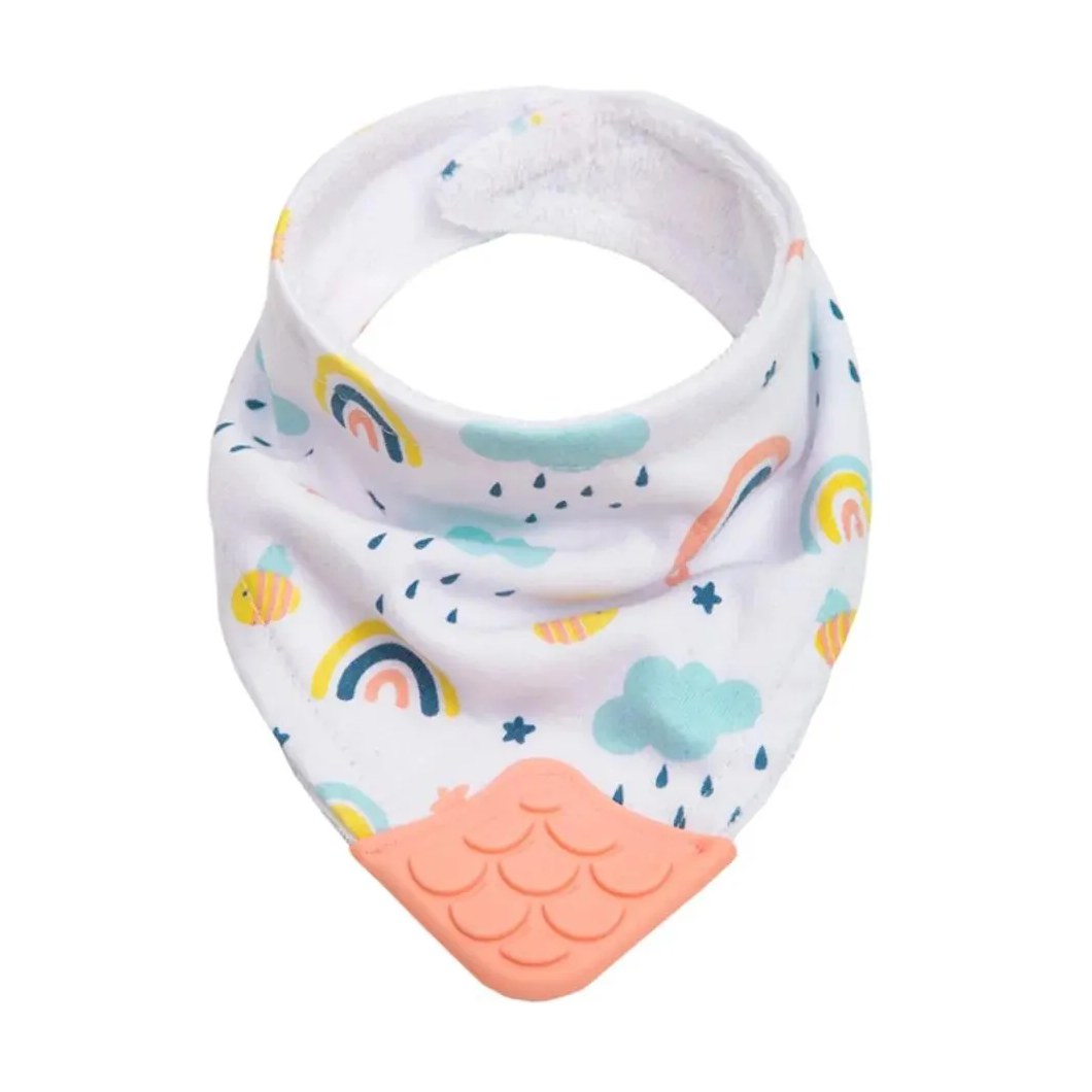 Babador Bandana C/mordedor Arco-Íris Buba