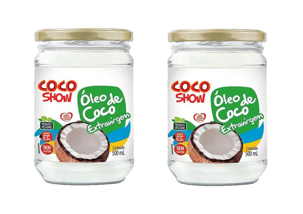 Kit 2uni Óleo De Coco Extravirgem Coco Show 500ml - Copra