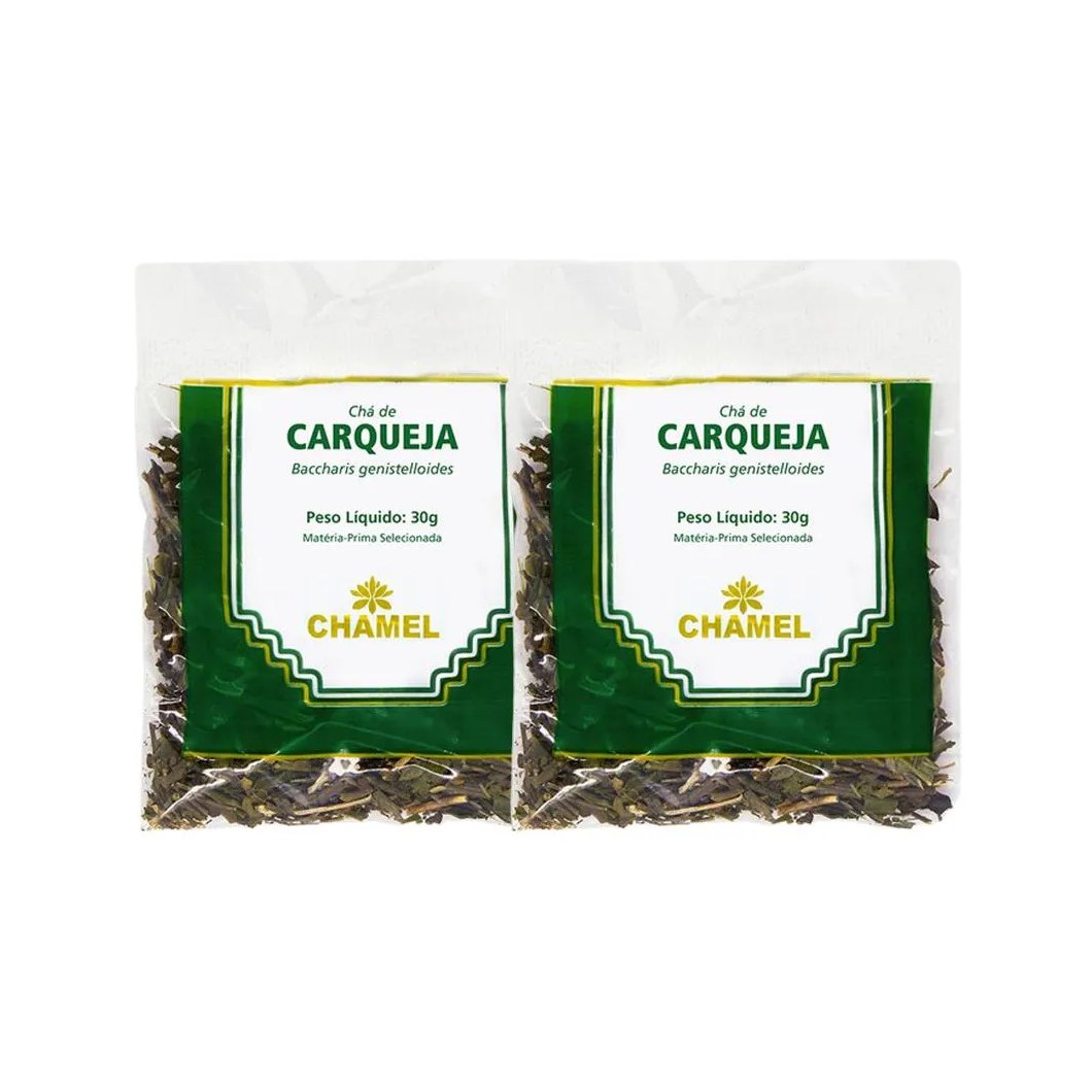 Kit 2X Chá Pacote Carqueja Folhas 30G - Chamel