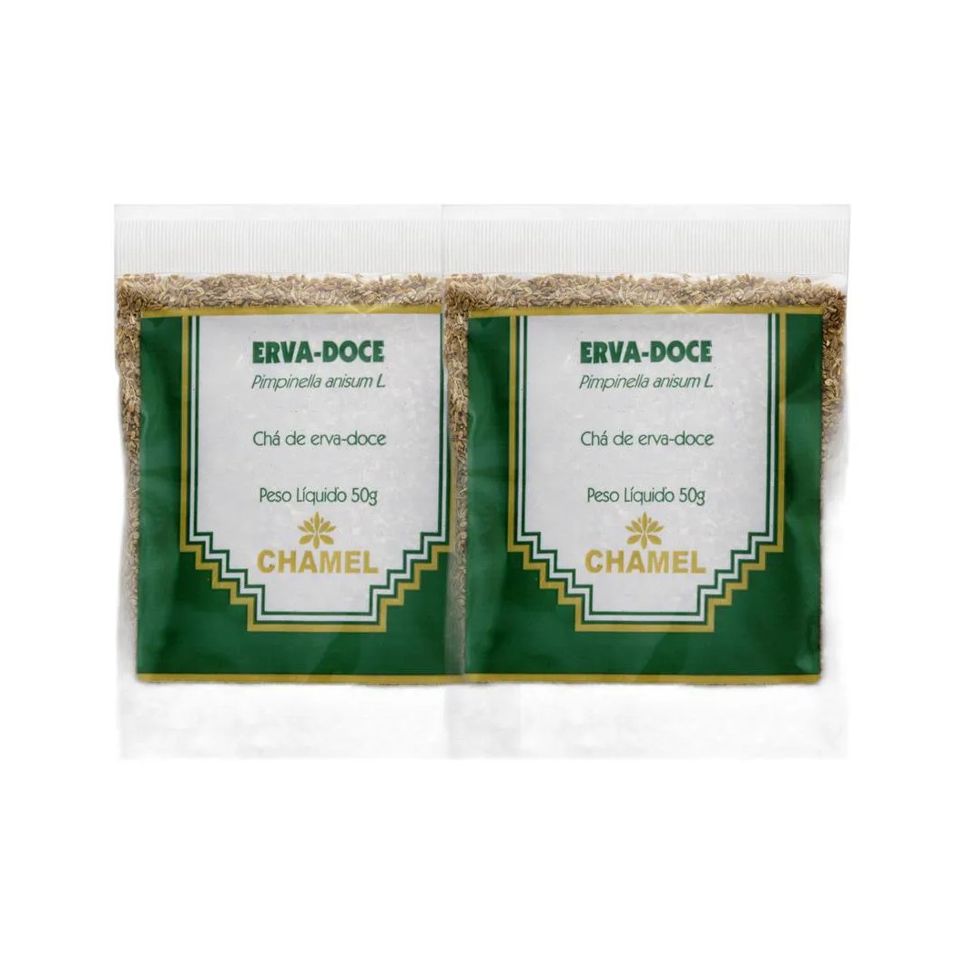 Kit 2X Chá Pacote Erva Doce 50G - Chamel