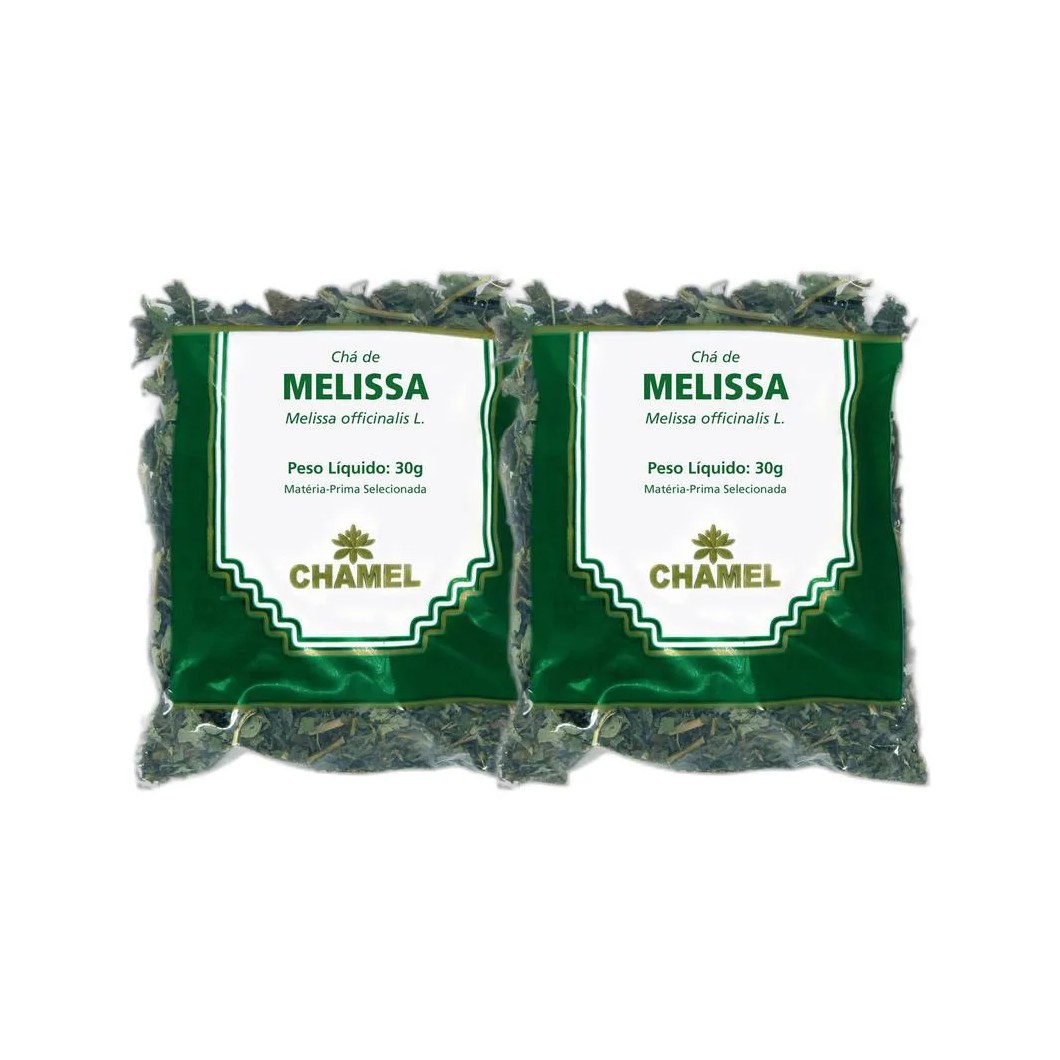 Kit 2X Chá Pacote Melissa Folhas 30G - Chamel
