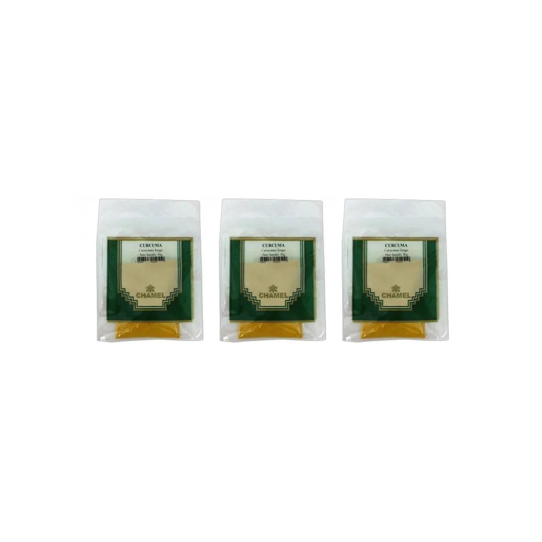 Kit 3X Pacote De Curcuma 30G - Chamel