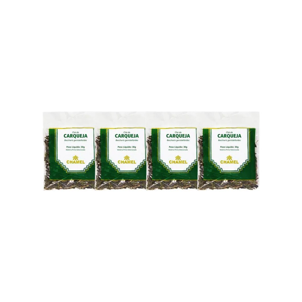 Kit 4X Chá Pacote Carqueja Folhas 30G - Chamel