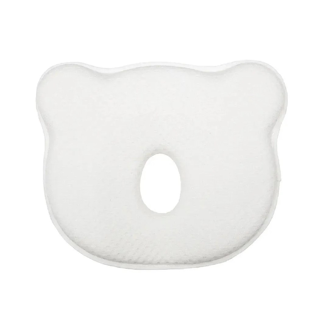 Travesseiro Anatômico Viscoelástico Urso Branco +0M Buba