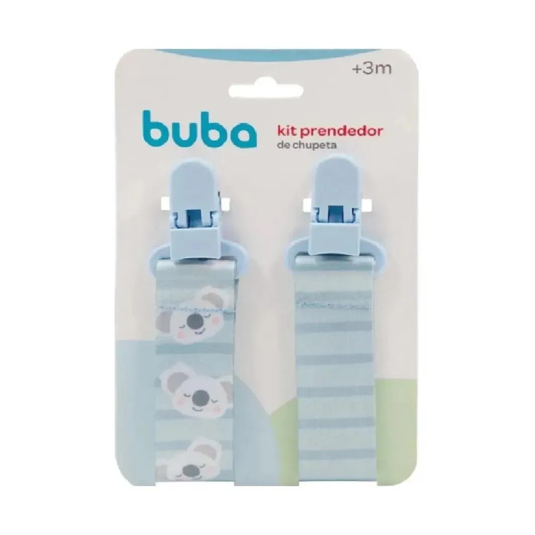 Prendedor De Chupeta 2Und Coala Azul Buba