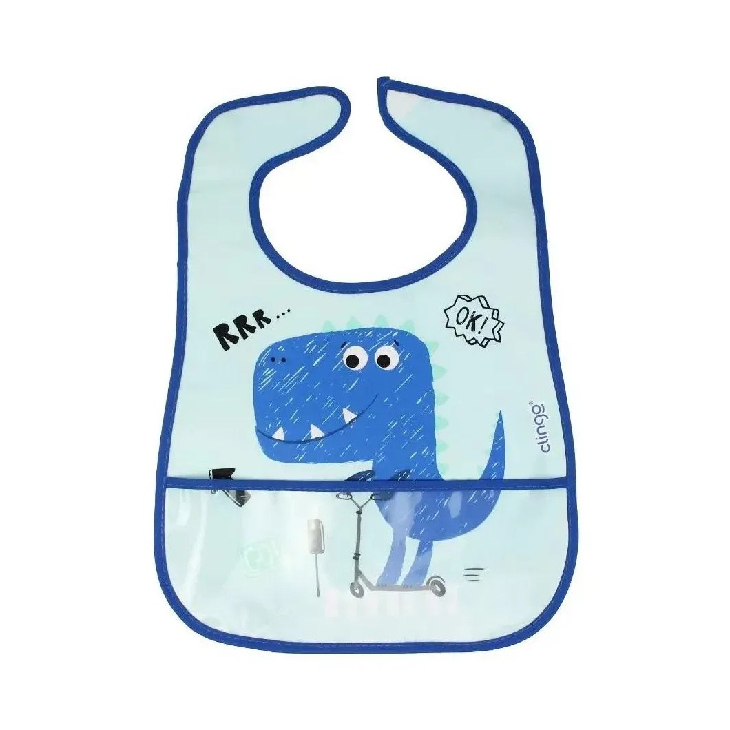 Babador Impermeável Dinossauro Clingo