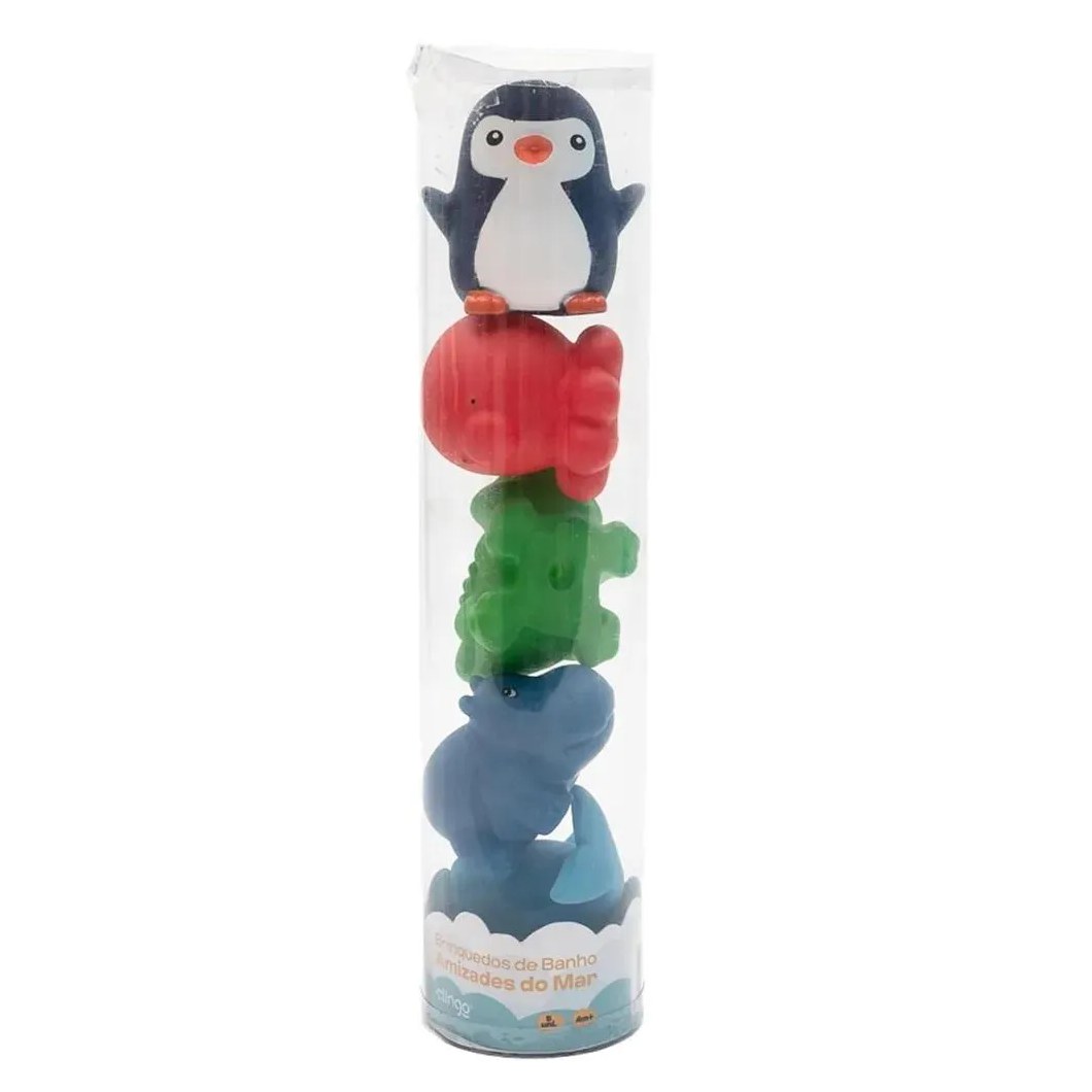 Bichinhos De Banho Amizades Do Mar +4M 5Und Clingo