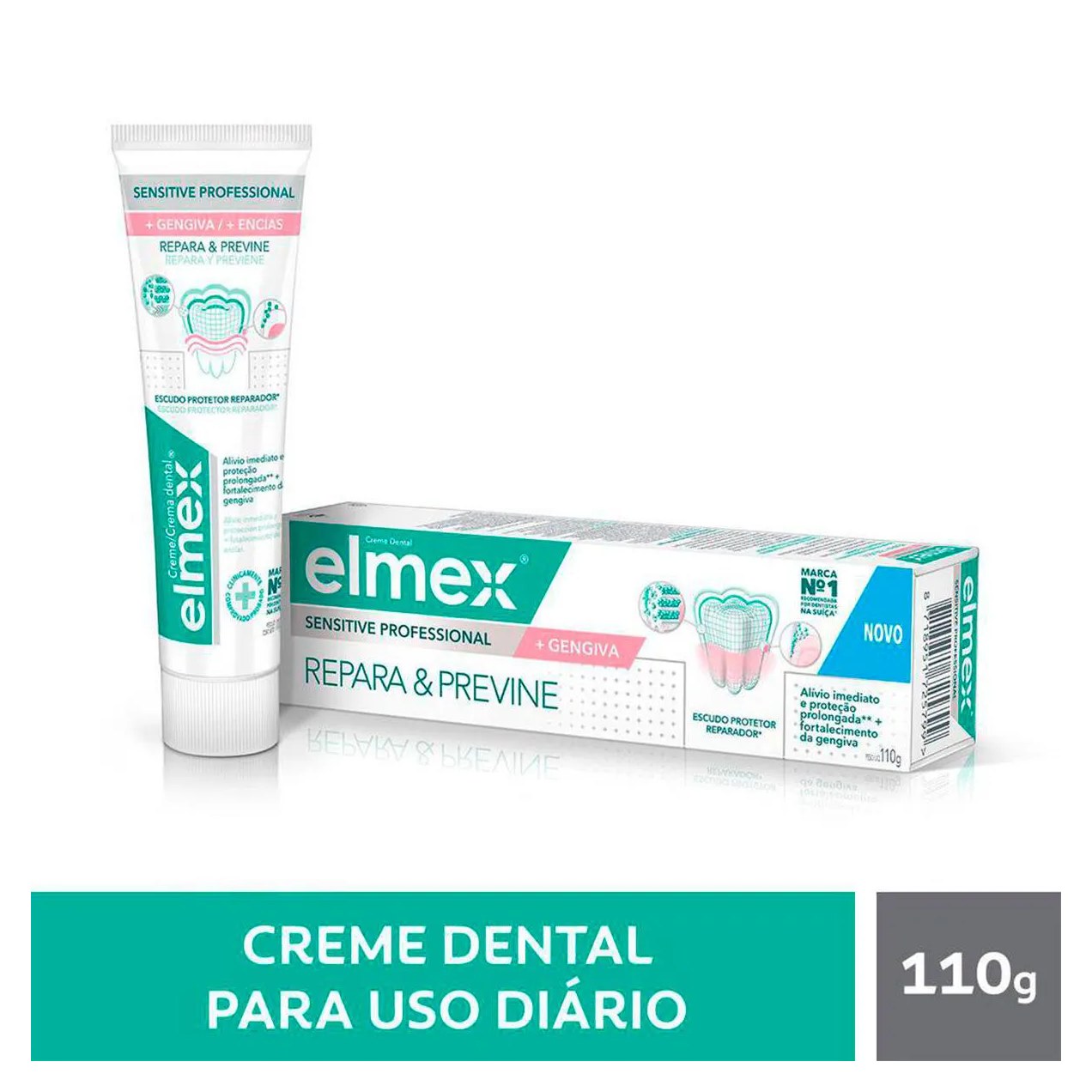 Creme Dental Elmex Sensitive Professional + Gengiva 110g