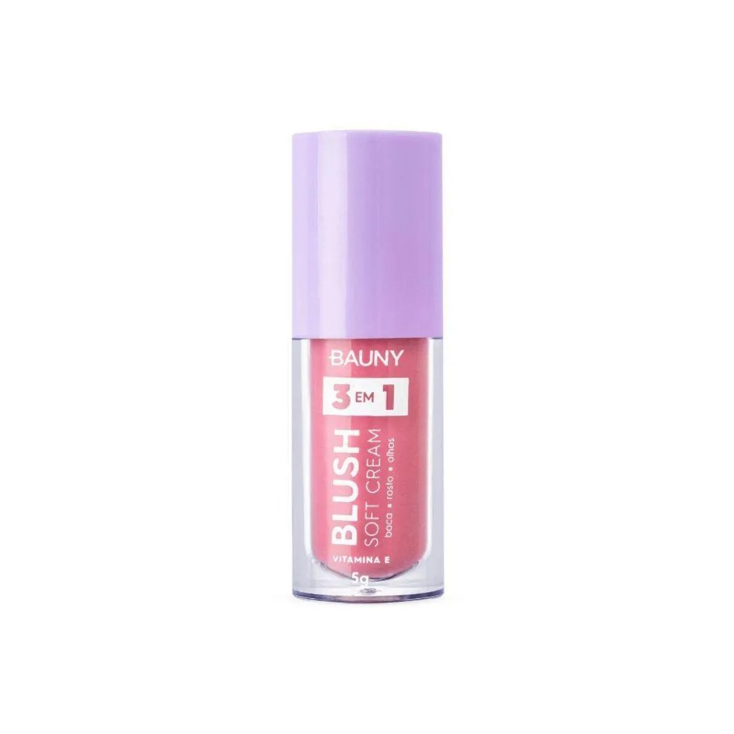 Bauny Blush Líquido Soft Cream 3 em 1 5G Cor: Dreamy