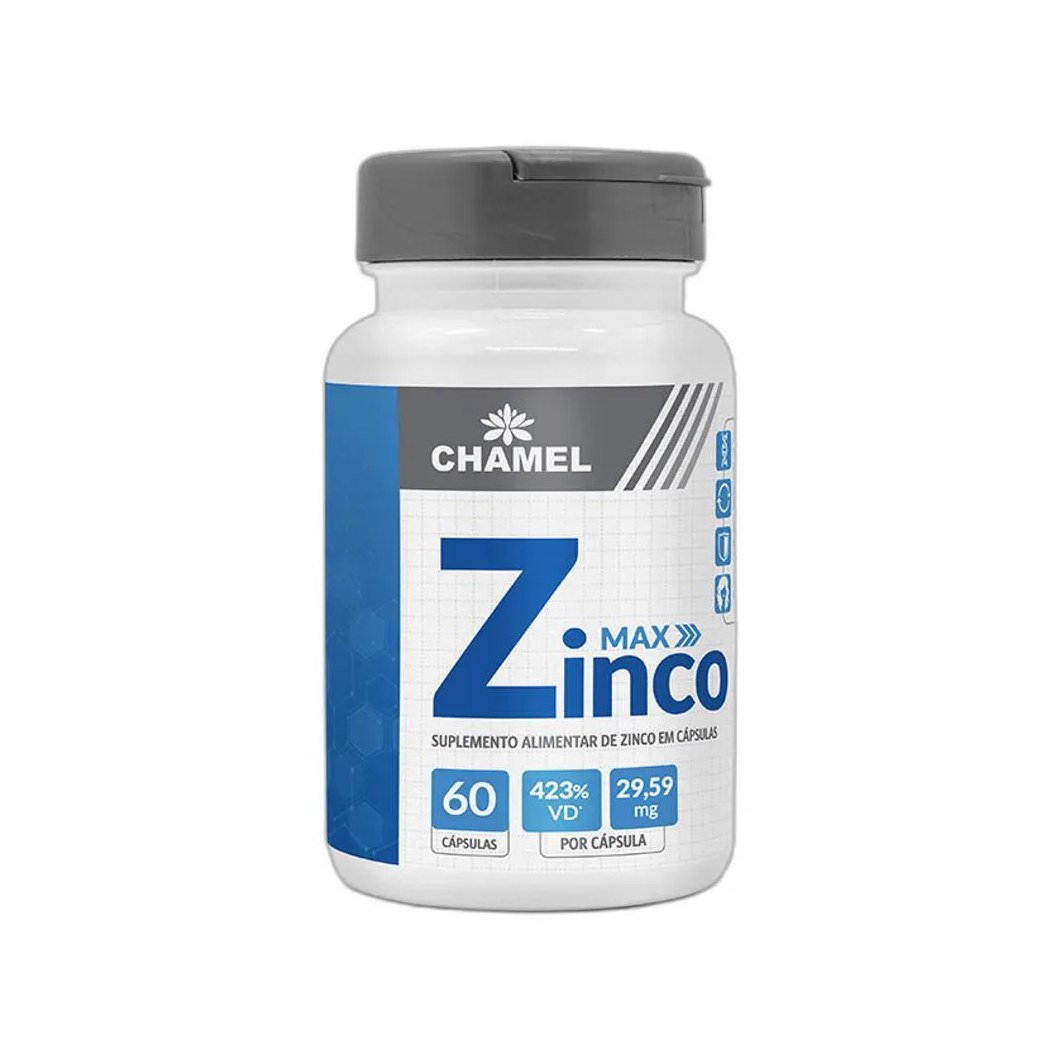 Vitamina Max Zinco 29,59Mg 60 Cps - Chamel