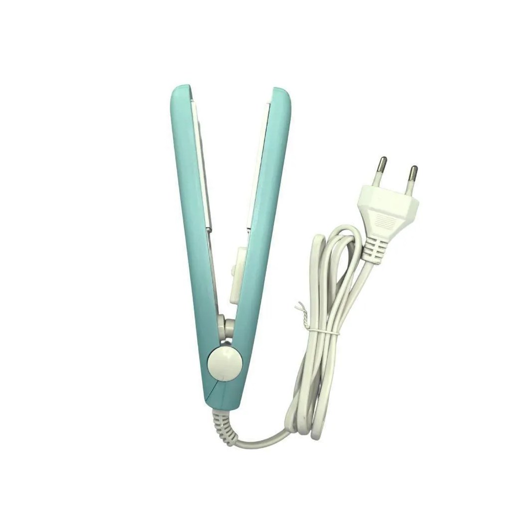 Mini Chapinha Portátil para Cabelo - Verde Água Bivolt