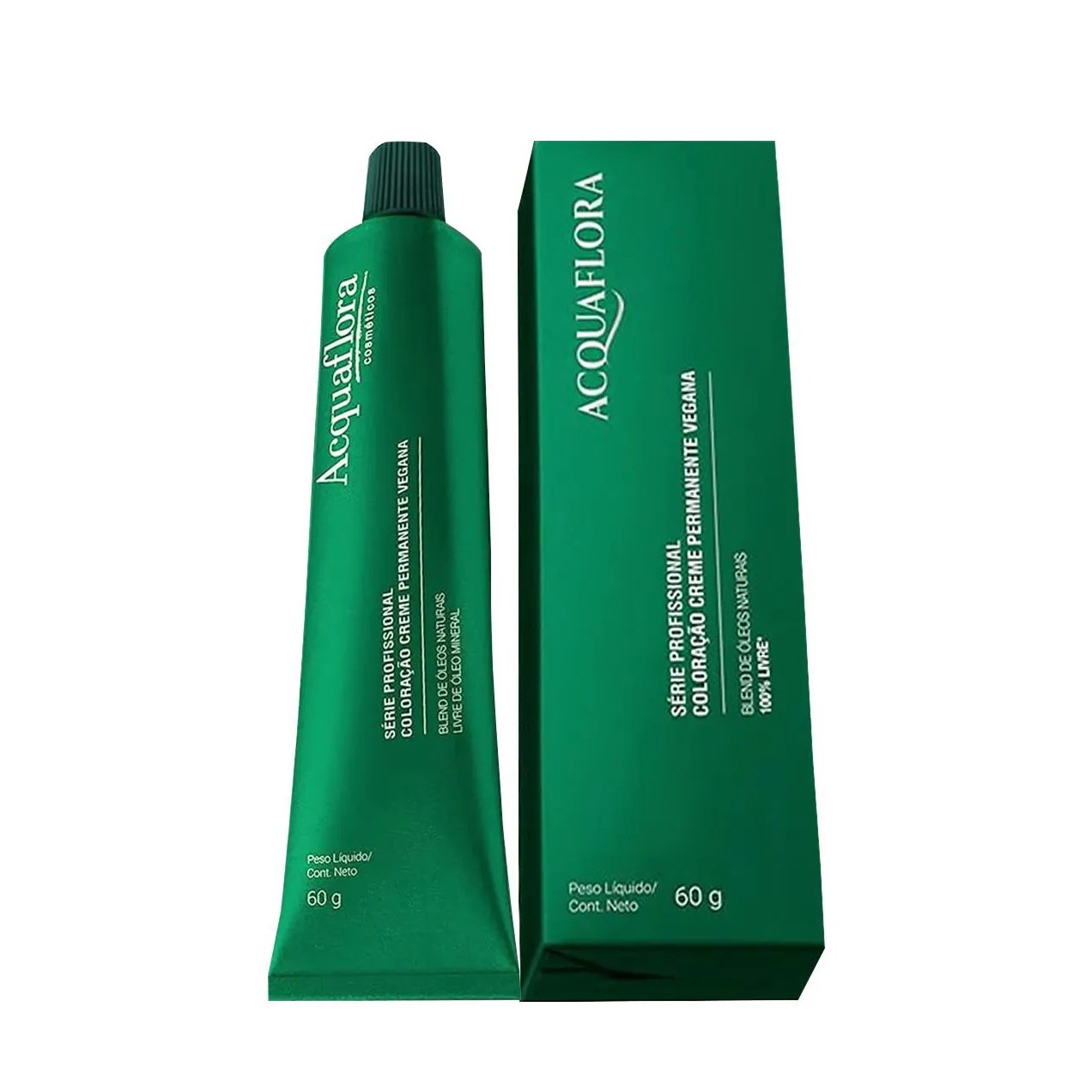 Acquaflora Vegana 7.77 Loiro Natural Marrom Intenso - Coloração Permanente 60g