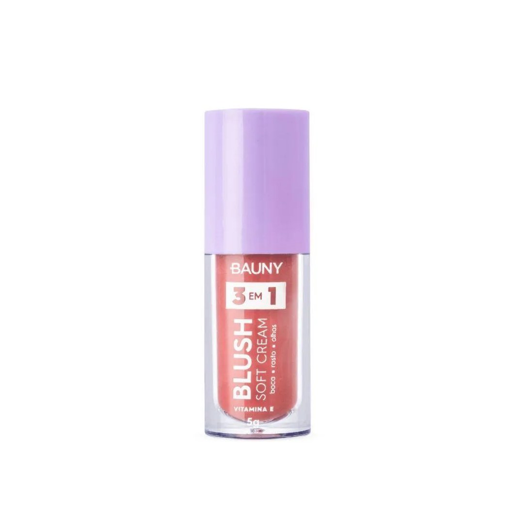 Bauny Blush Líquido Soft Cream 3 em 1 5G Cor Sunny