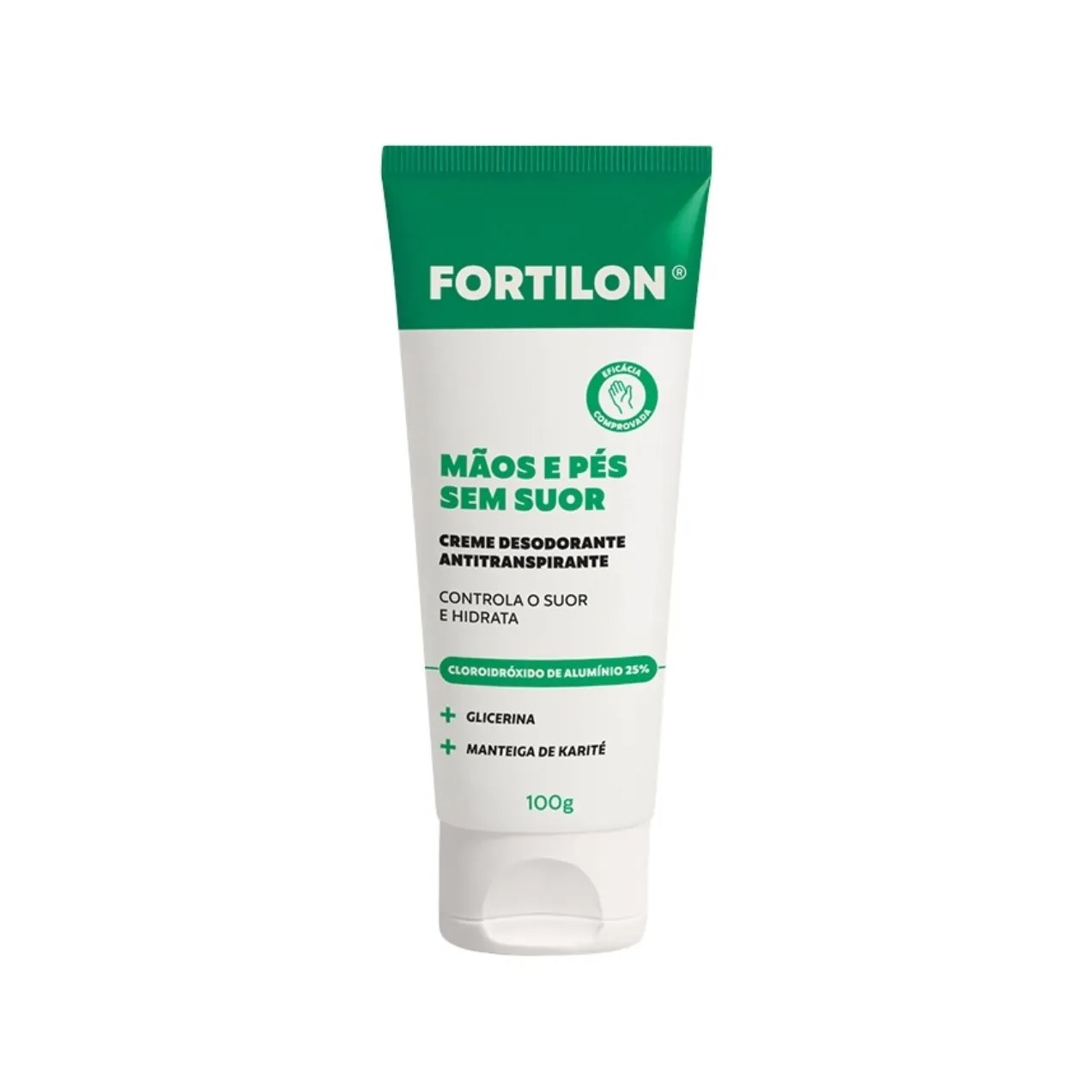 Creme Desodorante Antitranspirante Fortilon Mãos e Pés sem Suor 100g