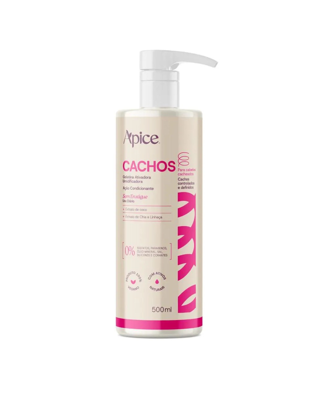 Gelatina Ativadora Cachos Apice Nova Fragrância 500Ml