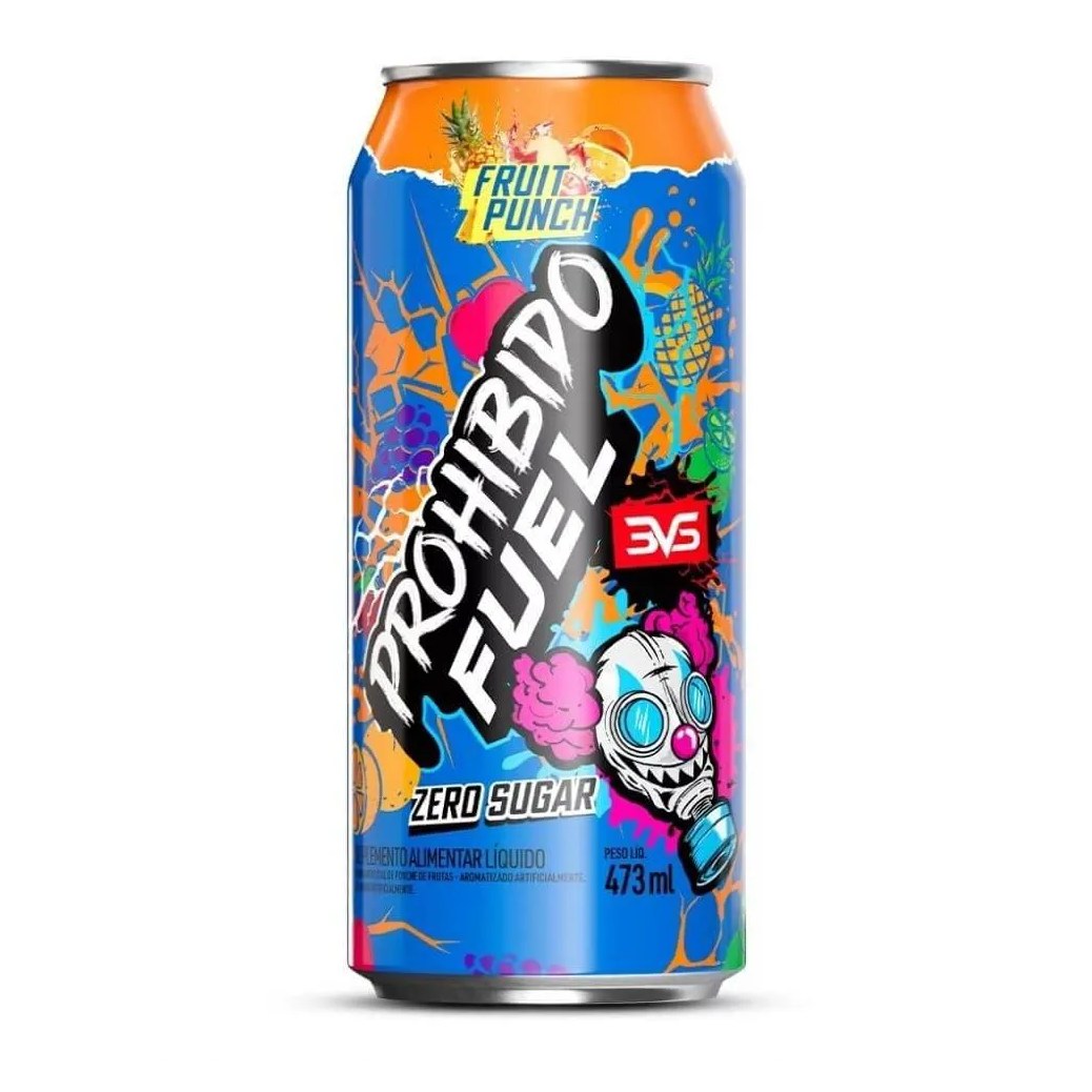 Prohibido Fuel Pré-Treino Drink (473Ml) - Sabor: Fruit Punch