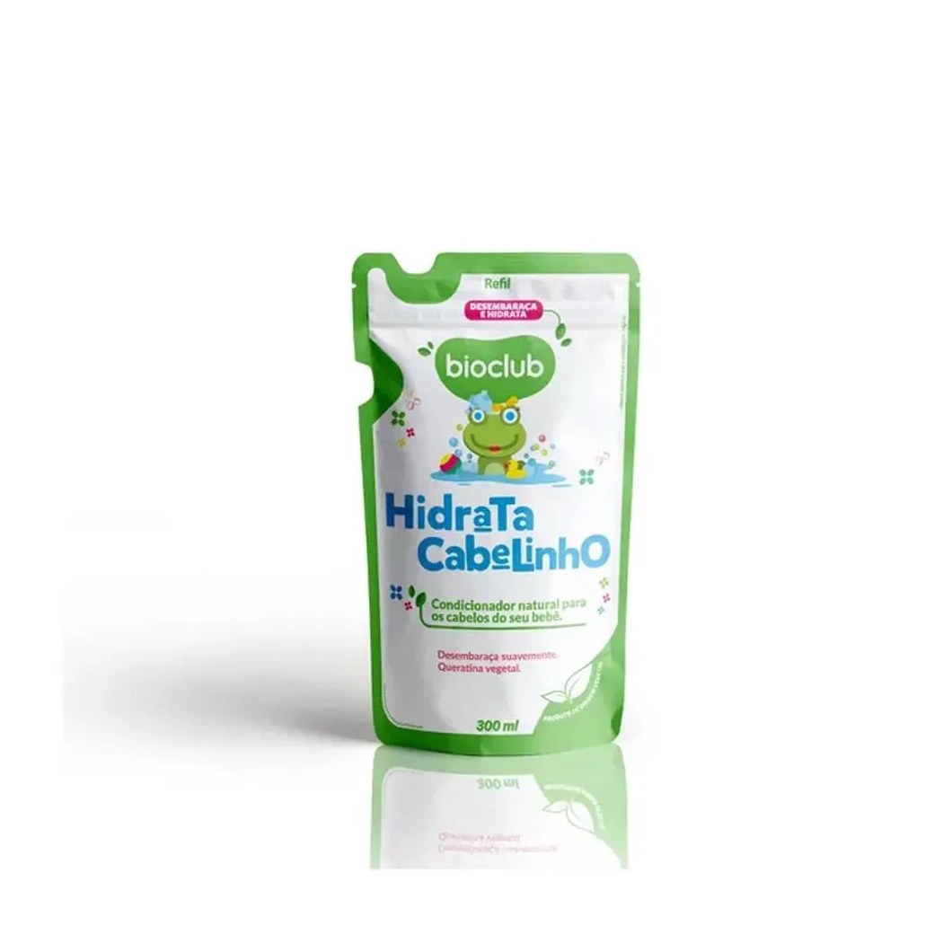 Condicionador Infantil Hidrata Cabelinho 300Ml Refil Vegano Bioclub