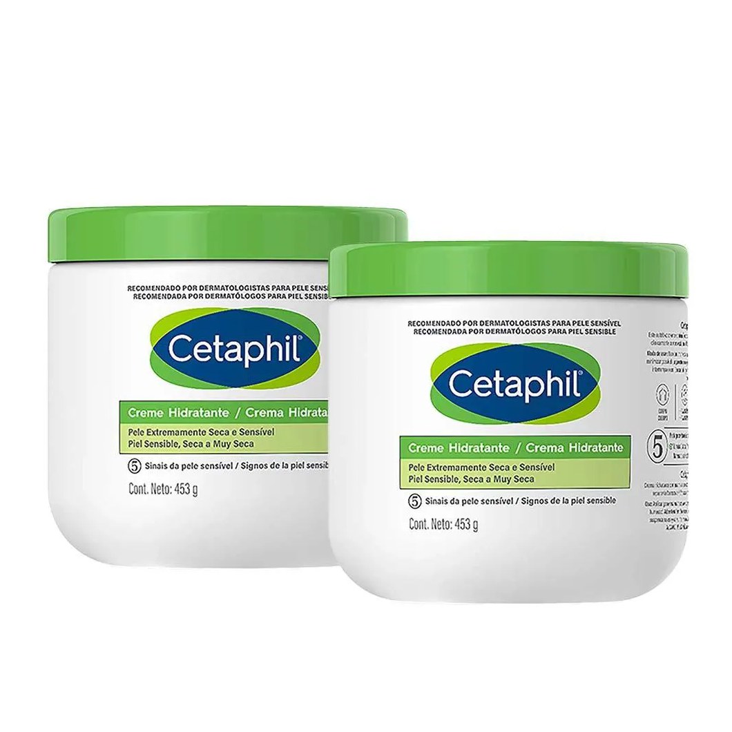 Cetaphil Kit com Dois Cremes Hidratantes Pele Extremamente Seca e Sensível