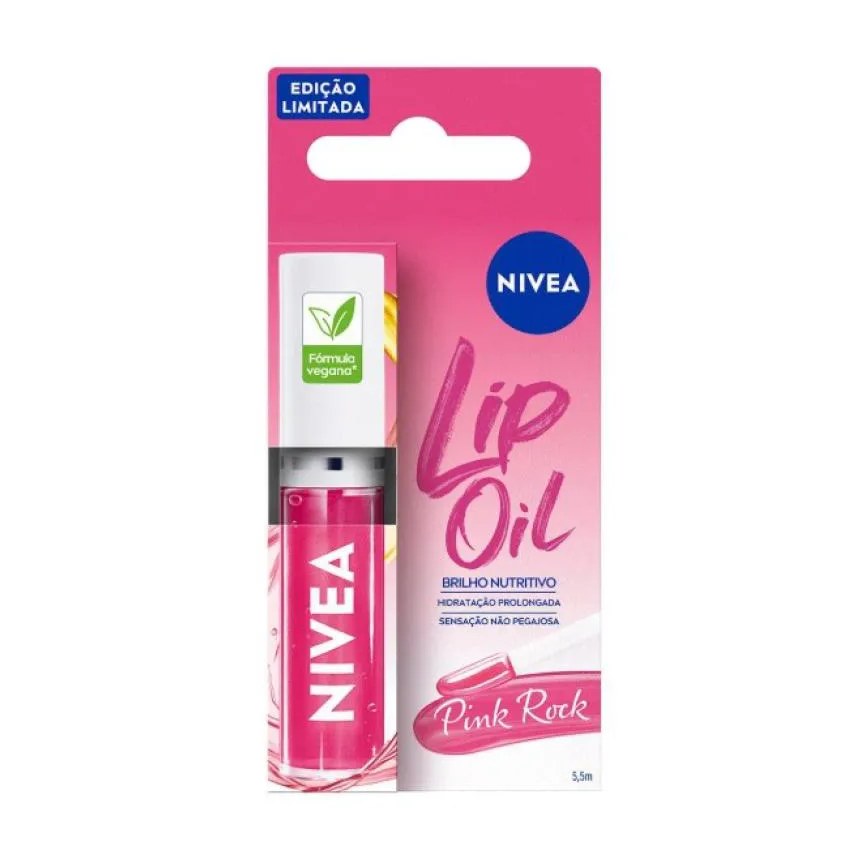 Hidratante Labial Lip Oil Nivea Pink Rock 5,5Ml
