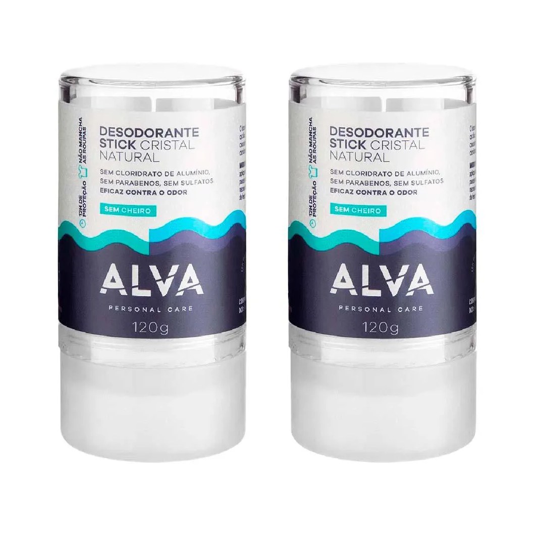 Alva Stick Kristall Sensitive Kit – 2 Desodorantes
