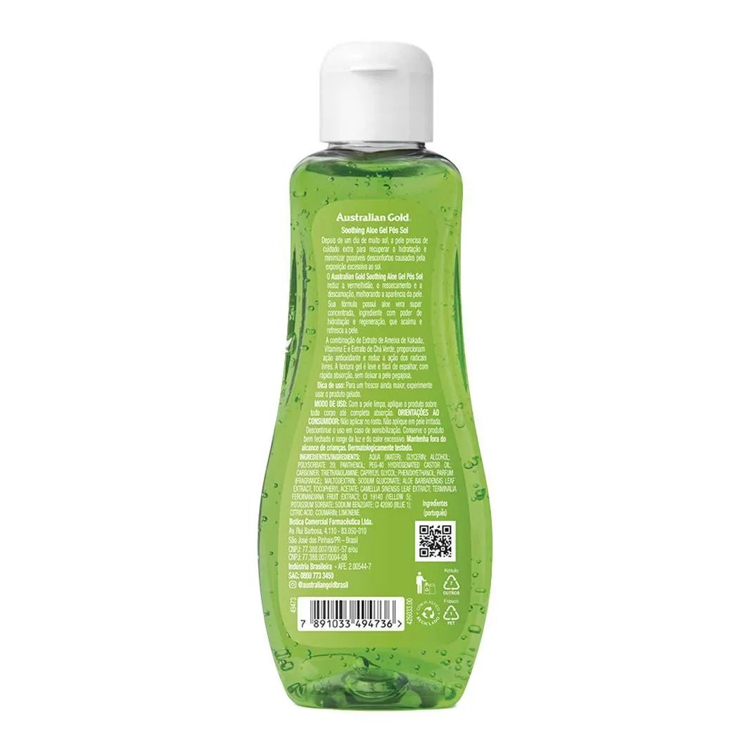 Gel Hidratante Pós Sol Australian Gold Shoothing Aloe 125g