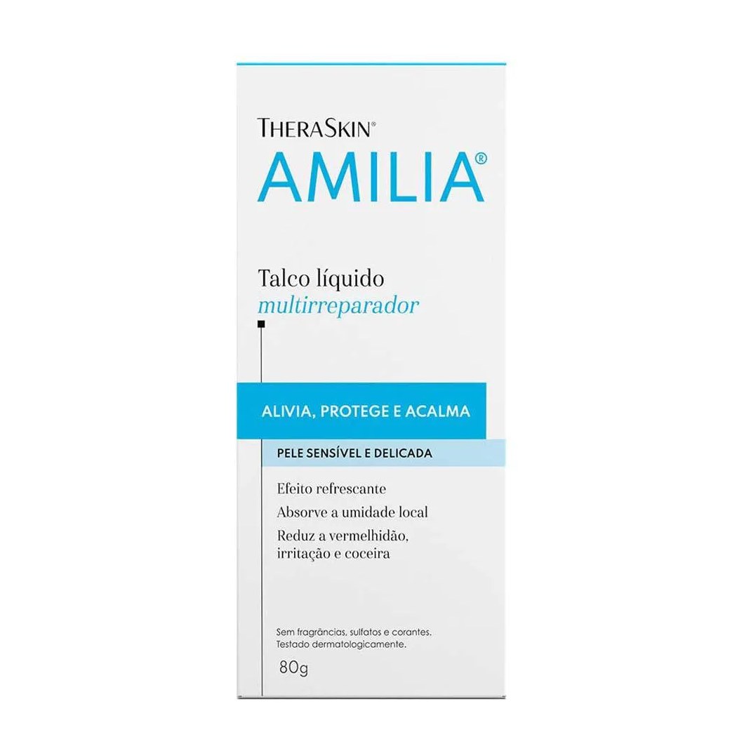 Amilia Talco Líquido Theraskin - Talco Líquido Corporal 80G